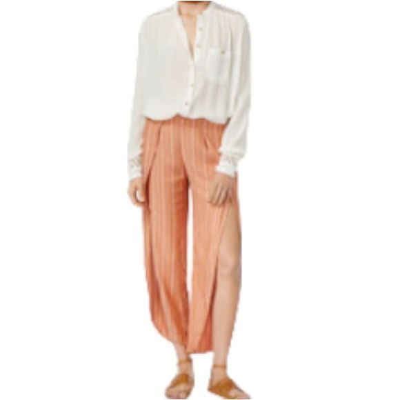 Women's Beige Button-Up Blouse - Picture 6 of 7